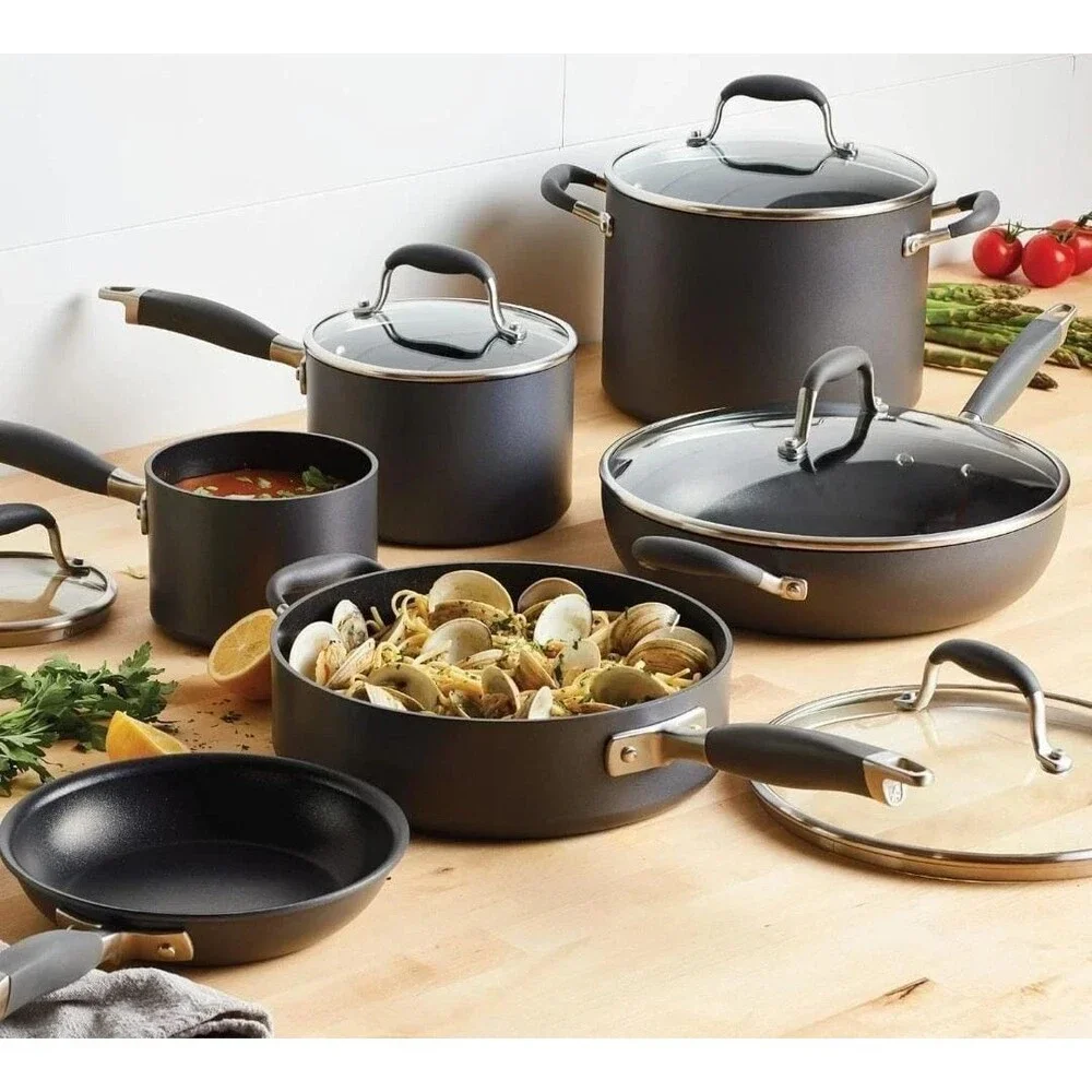 Anolon 84631 Advanced Home 11-Piece Cookware Set - Moonstone